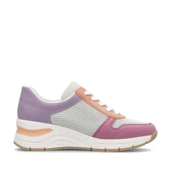Rieker Women'S Sneaker Low Beige-Multicolored
