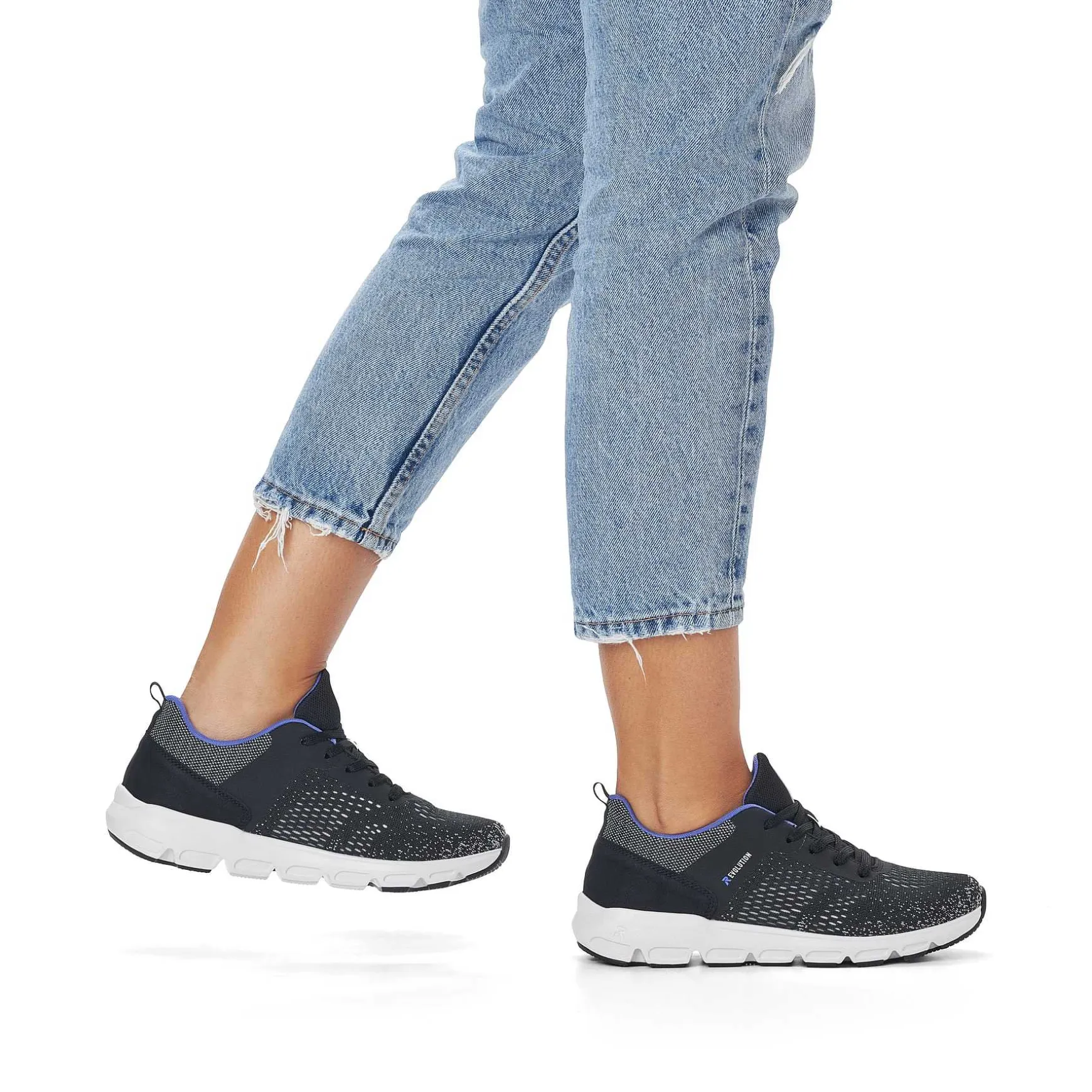 Rieker Women'S Sneaker Low Steel Black