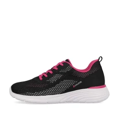 Rieker Women'S Sneaker Low Urban Black Flamingo Pink