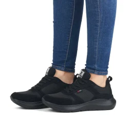 Rieker Women'S Sneaker Low Deep Black