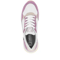Rieker Women'S Sneaker Low Lilac Pearl-White
