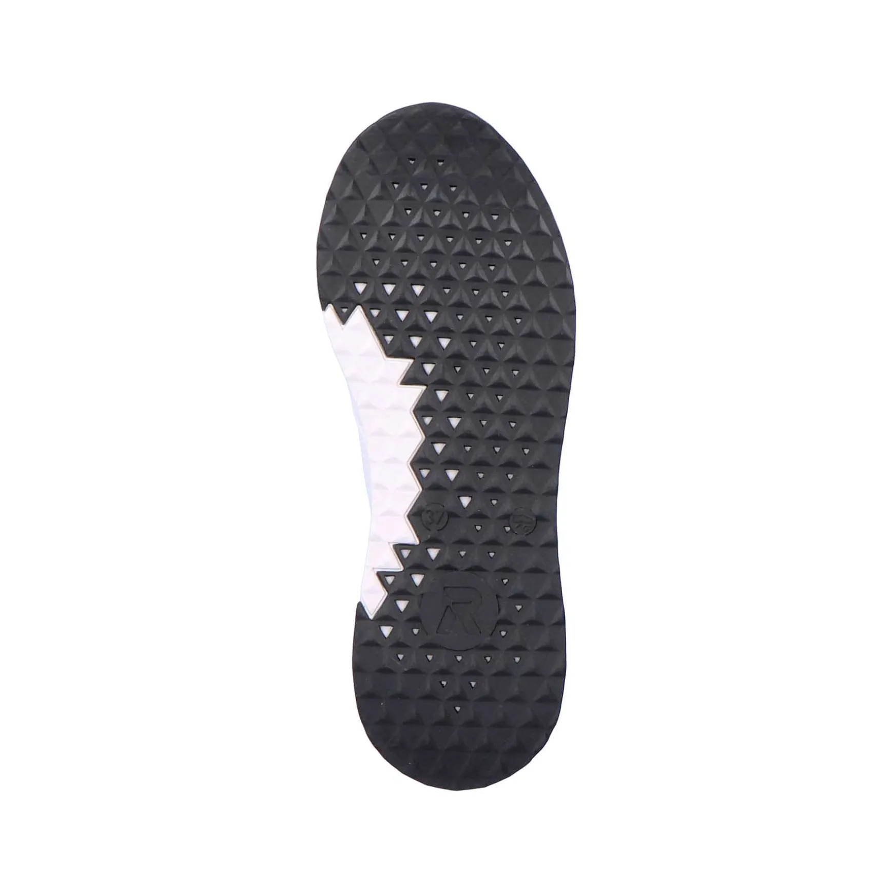 Rieker Women'S Sneaker Low Swan-White Arctic-Grey Zebra