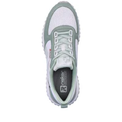 Rieker Women'S Sneaker Low Mint-Green Swan-White