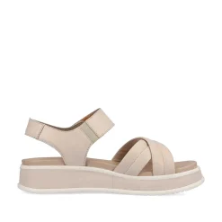 Rieker Women'S Strappy Sandals Cream Beige