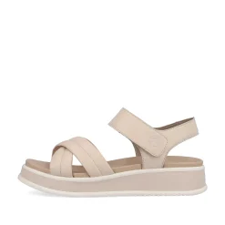Rieker Women'S Strappy Sandals Cream Beige