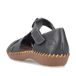 Rieker Women'S Strappy Sandals Midnight Black