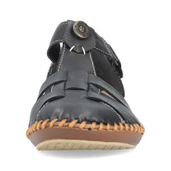 Rieker Women'S Strappy Sandals Midnight Black