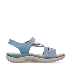 Rieker Women'S Strappy Sandals Sky Blue