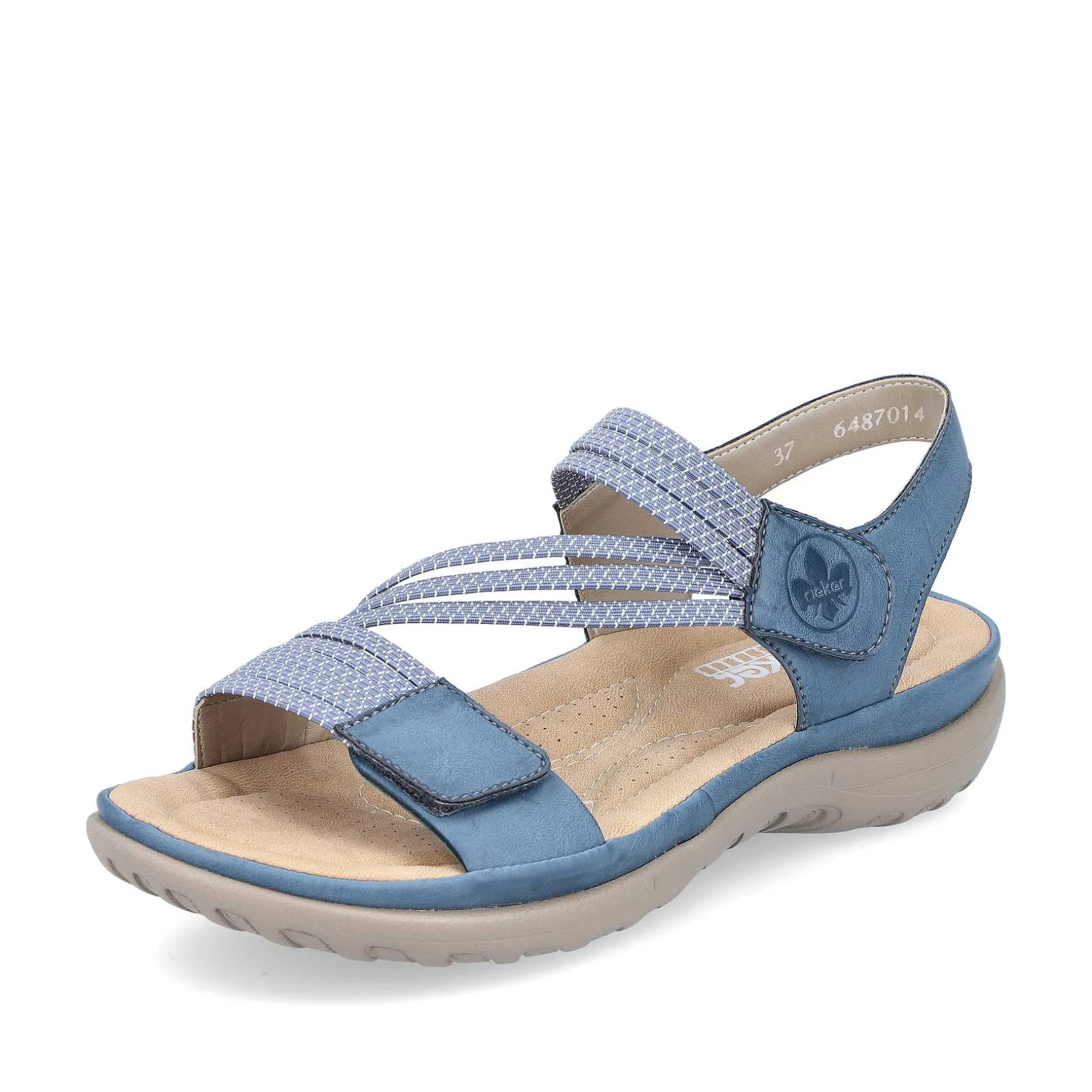 Rieker Women'S Strappy Sandals Sky Blue