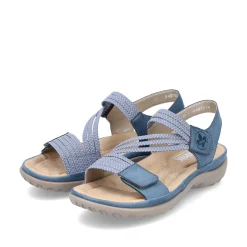 Rieker Women'S Strappy Sandals Sky Blue