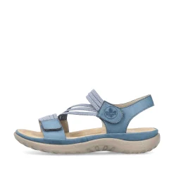 Rieker Women'S Strappy Sandals Sky Blue
