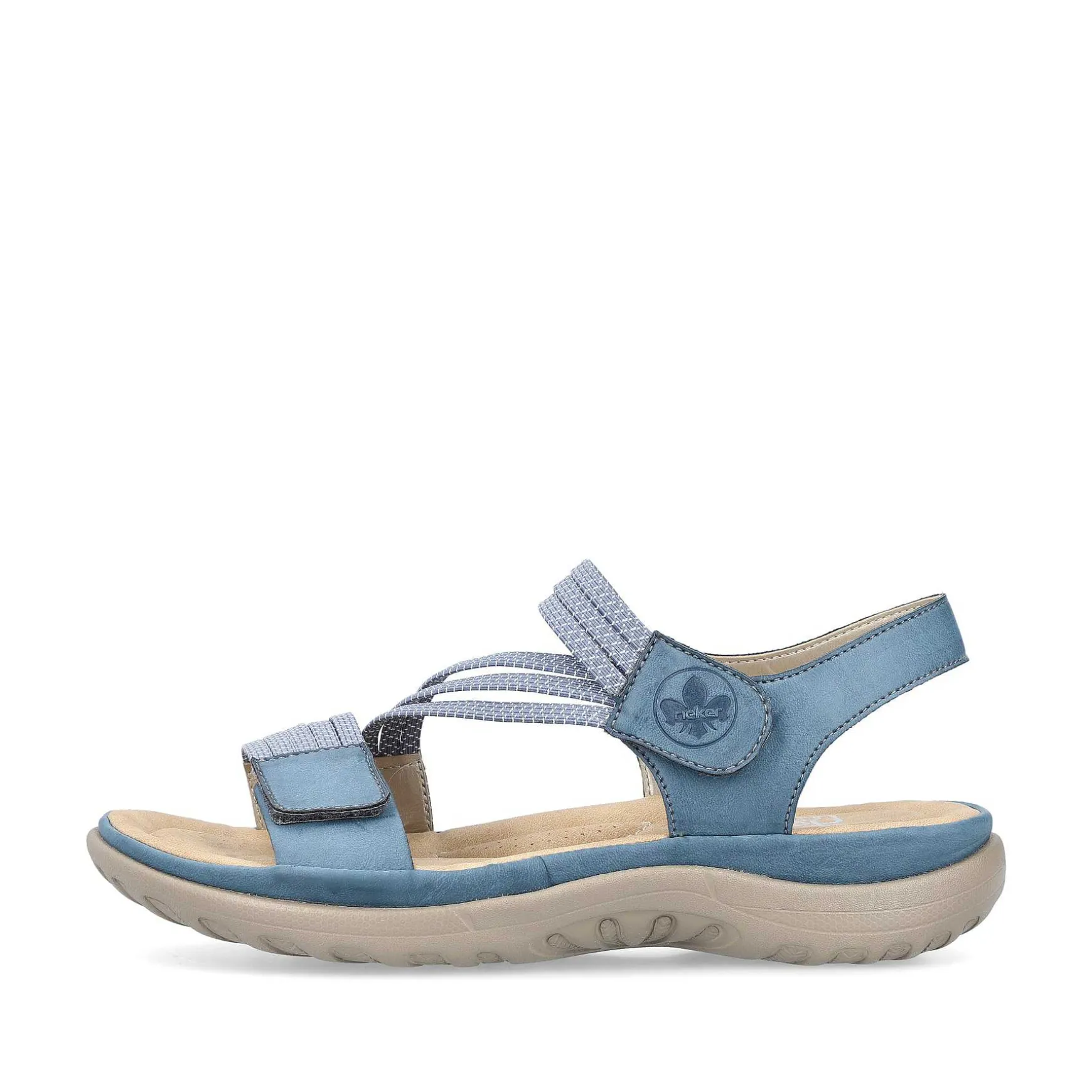 Rieker Women'S Strappy Sandals Sky Blue