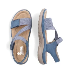 Rieker Women'S Strappy Sandals Sky Blue