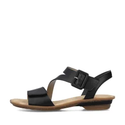 Rieker Women'S Strappy Sandals Night Black