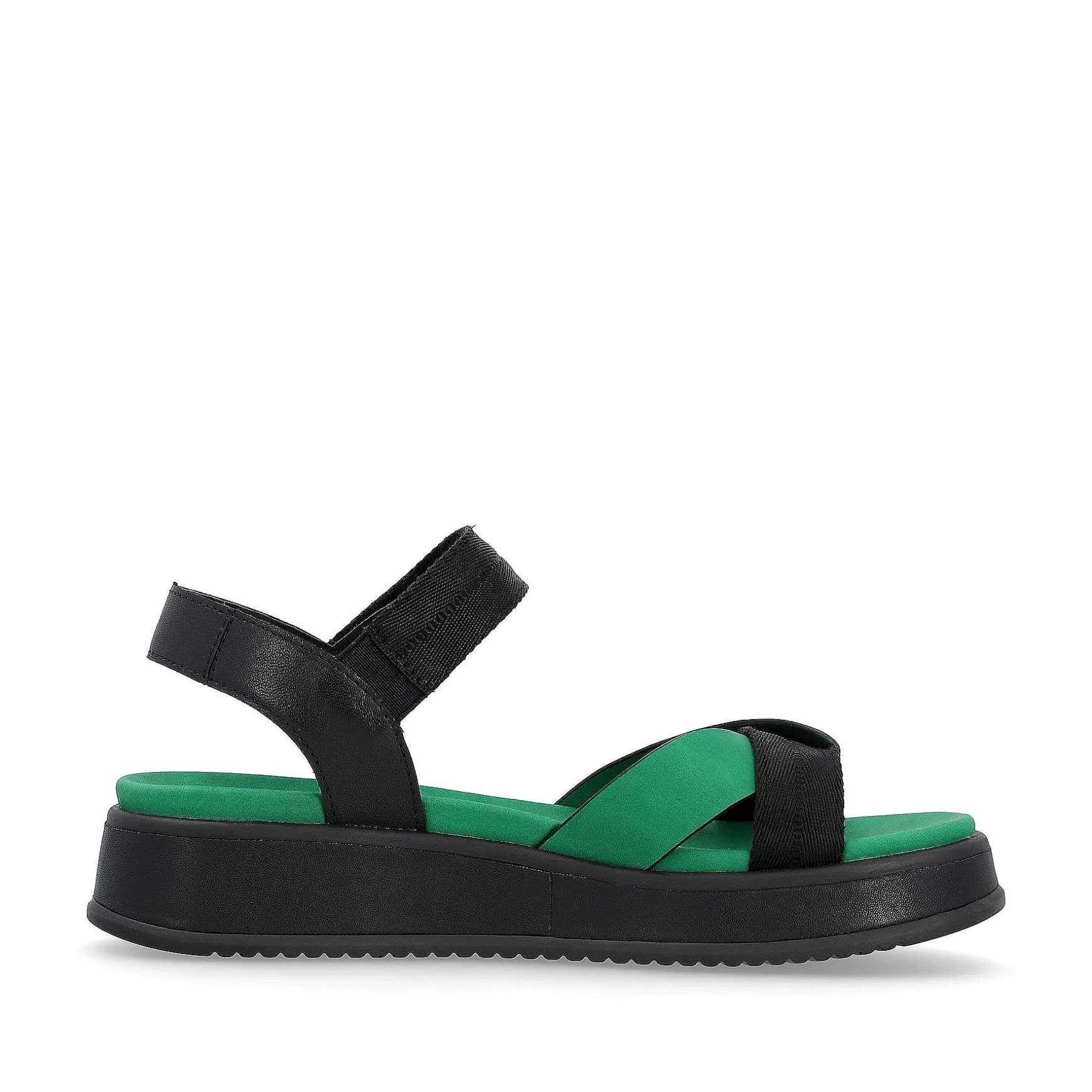 Rieker Women'S Strappy Sandals Night Black