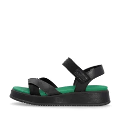 Rieker Women'S Strappy Sandals Night Black