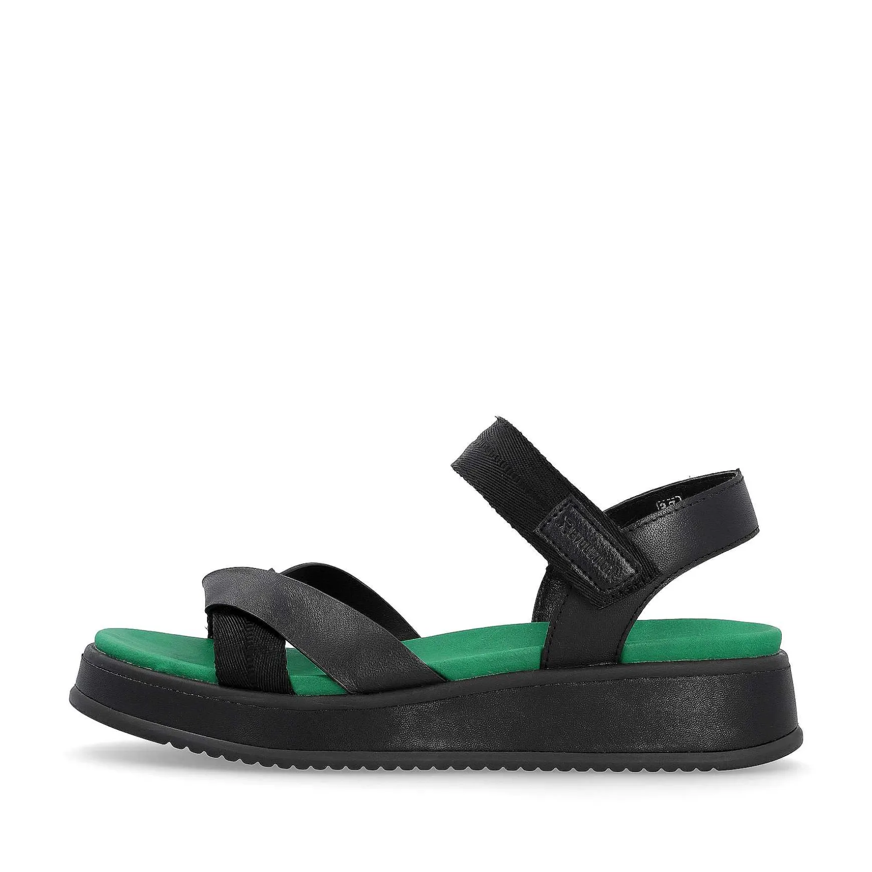 Rieker Women'S Strappy Sandals Night Black