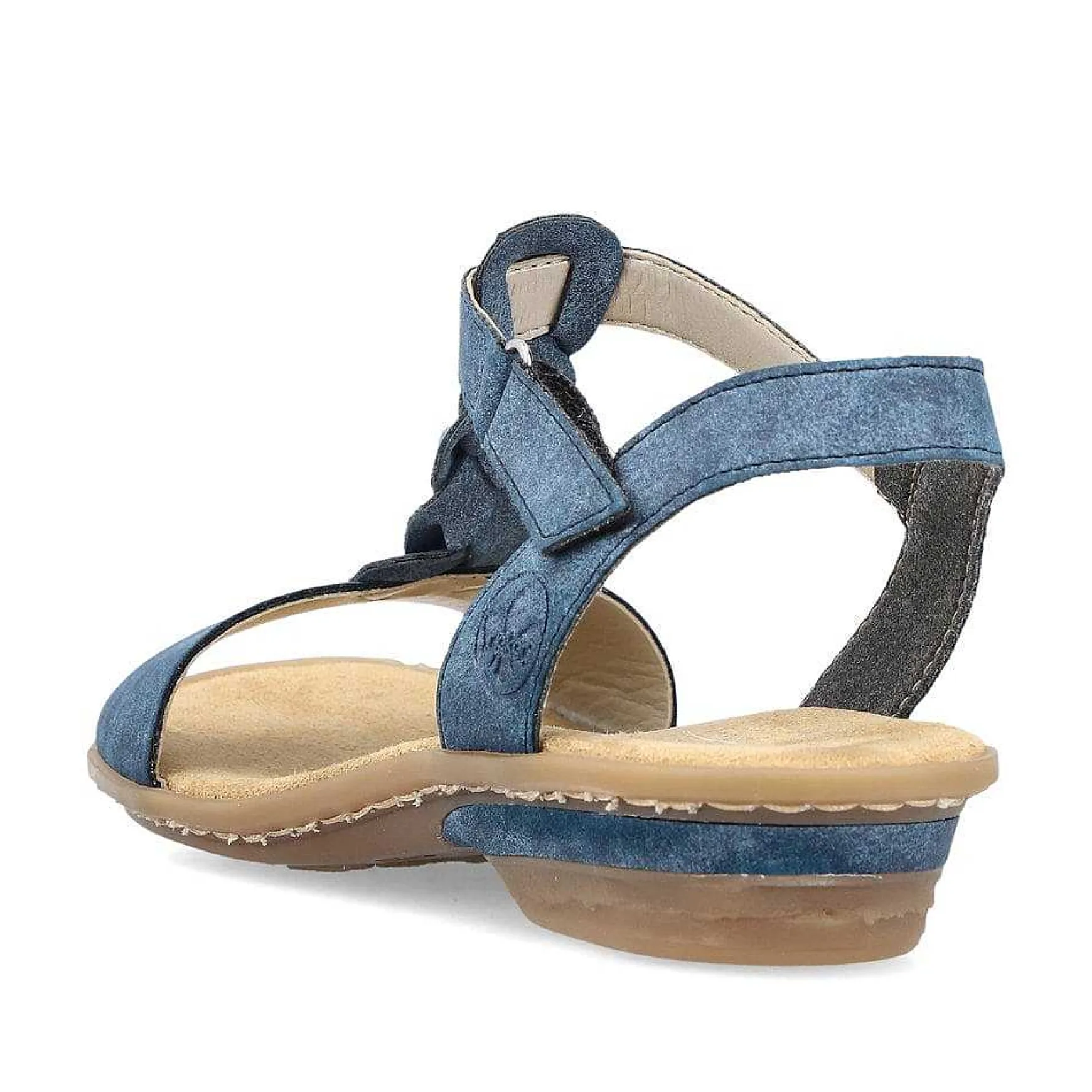 Rieker Women'S Strappy Sandals Pacific Blue