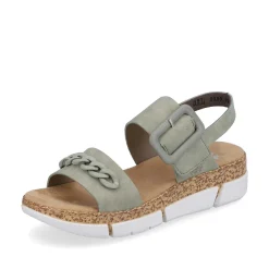 Rieker Women'S Strappy Sandals Mint Green