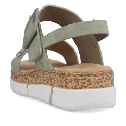 Rieker Women'S Strappy Sandals Mint Green