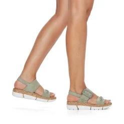 Rieker Women'S Strappy Sandals Mint Green