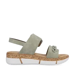 Rieker Women'S Strappy Sandals Mint Green