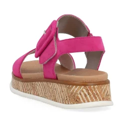 Rieker Women'S Strappy Sandals Magenta