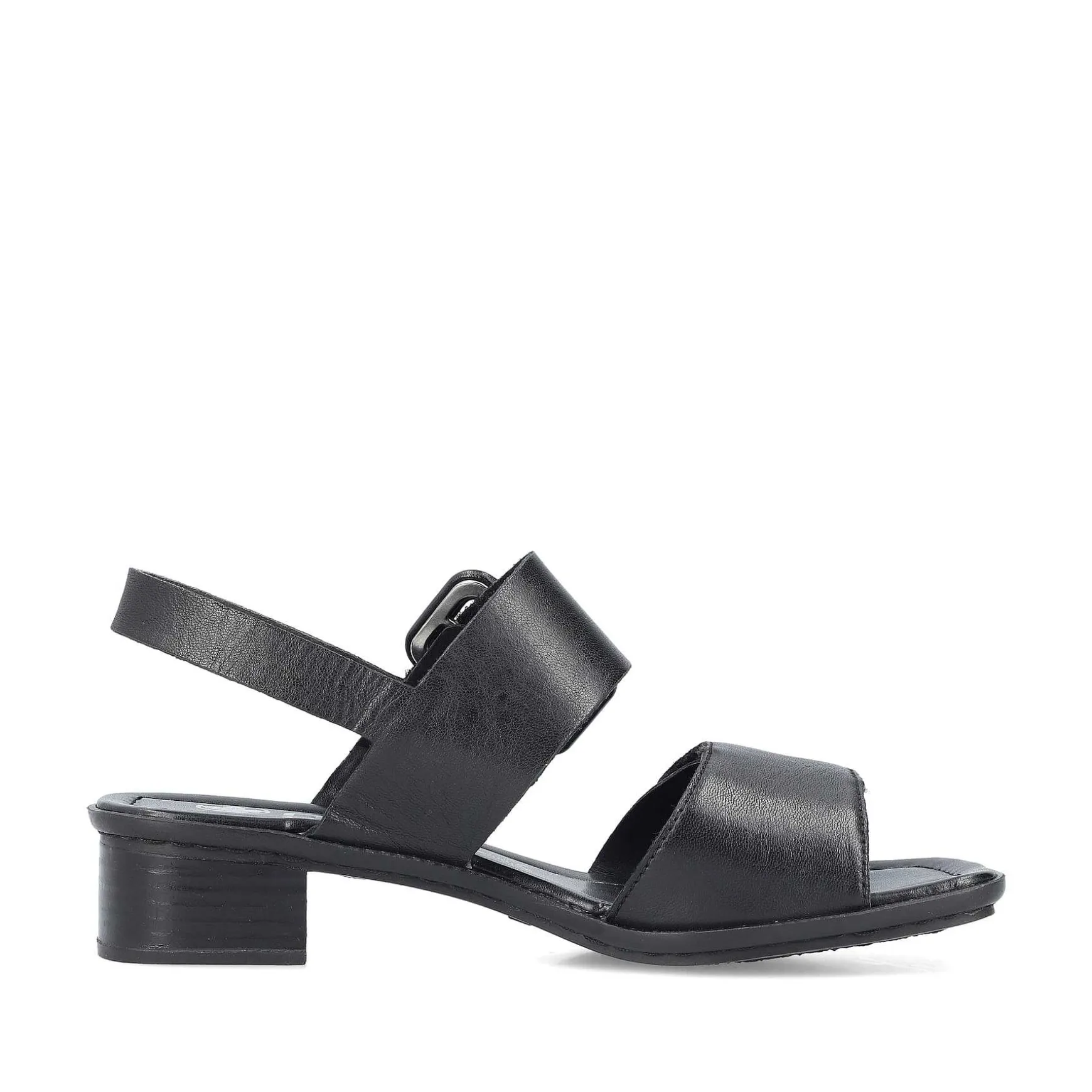 Rieker Women'S Strappy Sandals Glossy Black