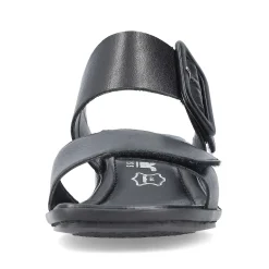 Rieker Women'S Strappy Sandals Glossy Black