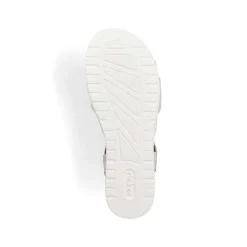 Rieker Women'S Strappy Sandals Pearl White