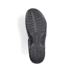 Rieker Women'S Strappy Sandals Asphalt Black