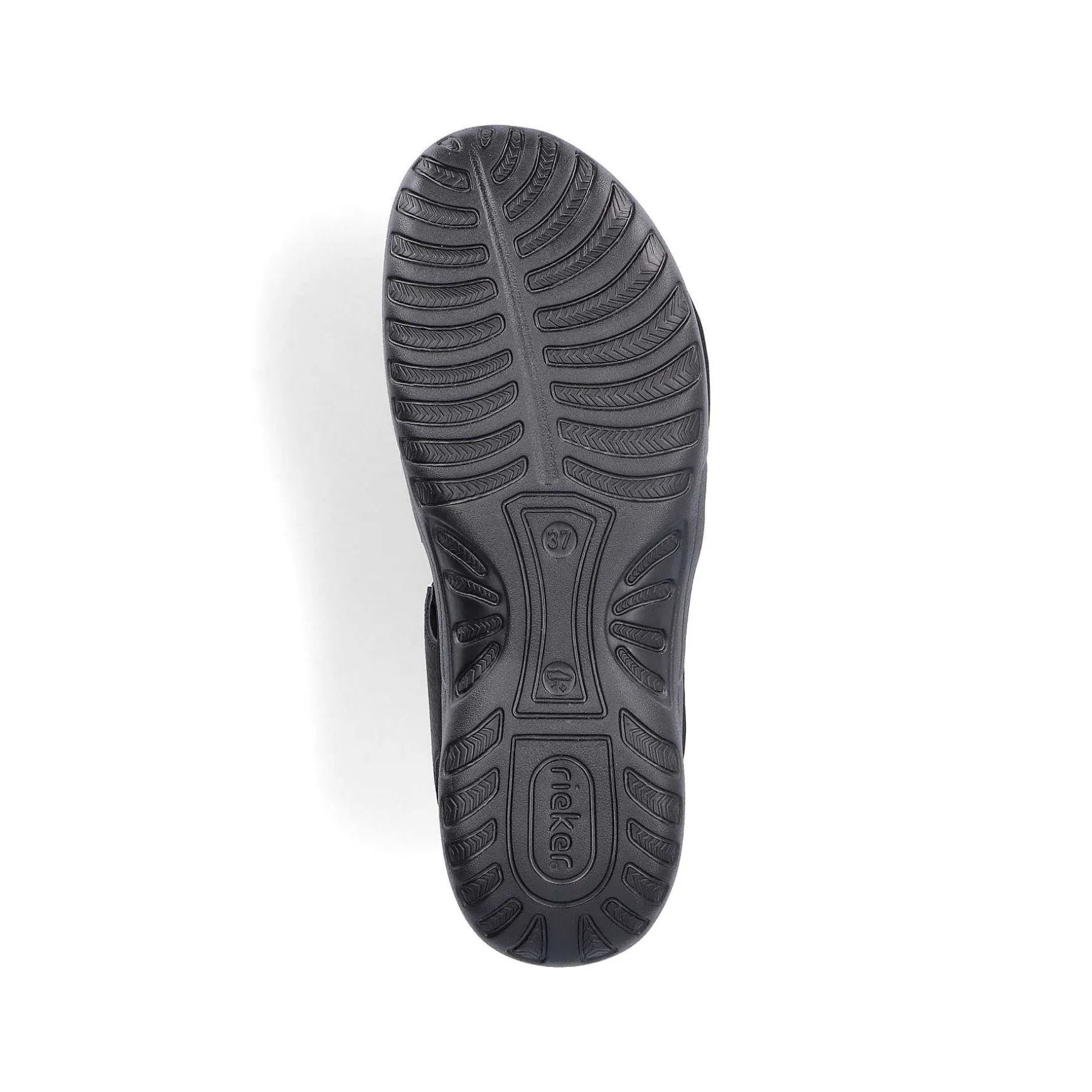 Rieker Women'S Strappy Sandals Asphalt Black