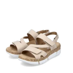 Rieker Women'S Strappy Sandals Light Beige