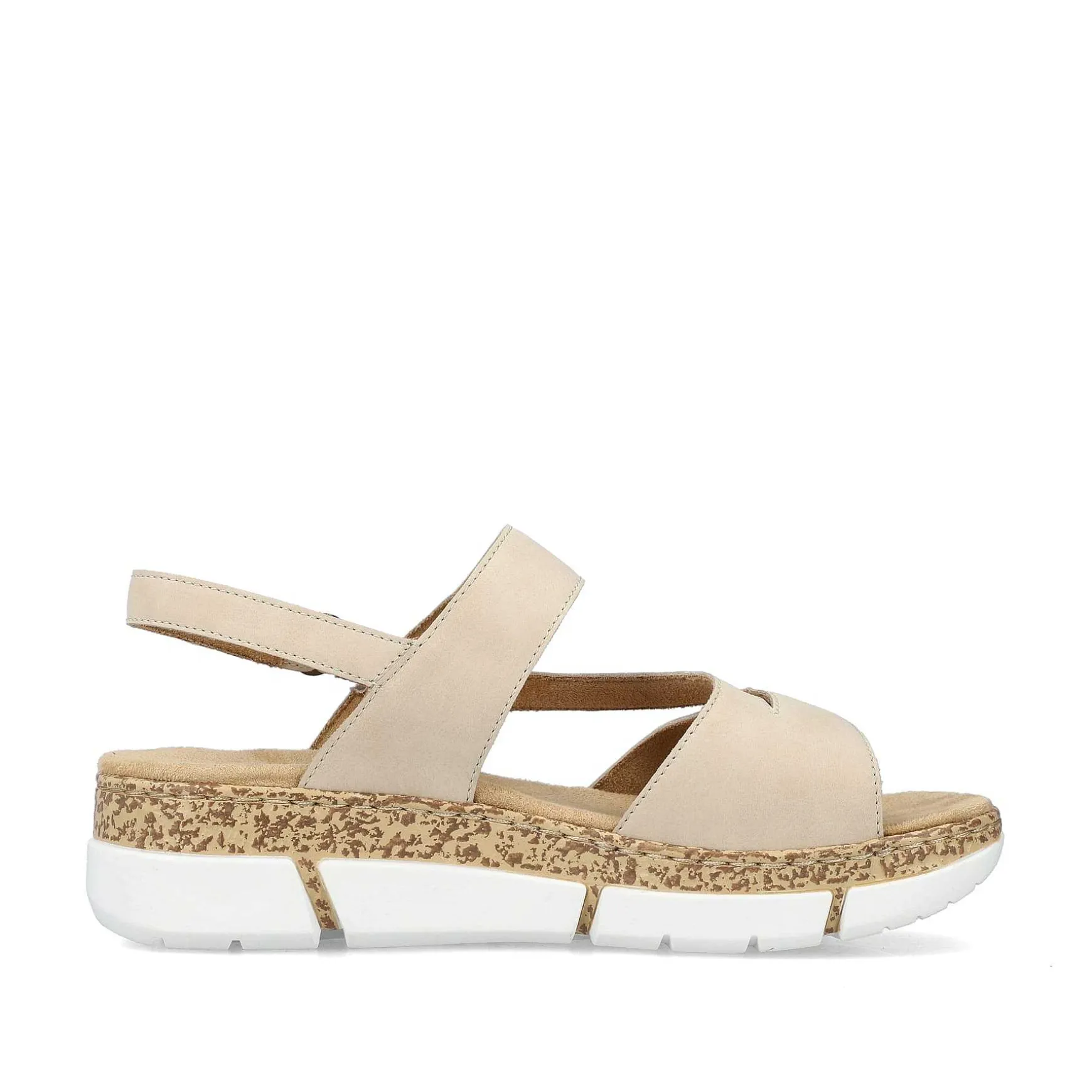 Rieker Women'S Strappy Sandals Light Beige