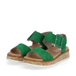 Rieker Women'S Strappy Sandals Emerald Green