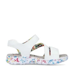 Rieker Women'S Strappy Sandals Lily White