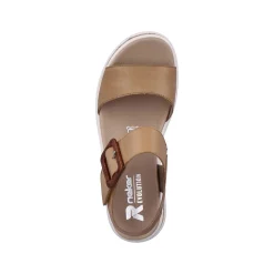 Rieker Women'S Strappy Sandals Clay Beige