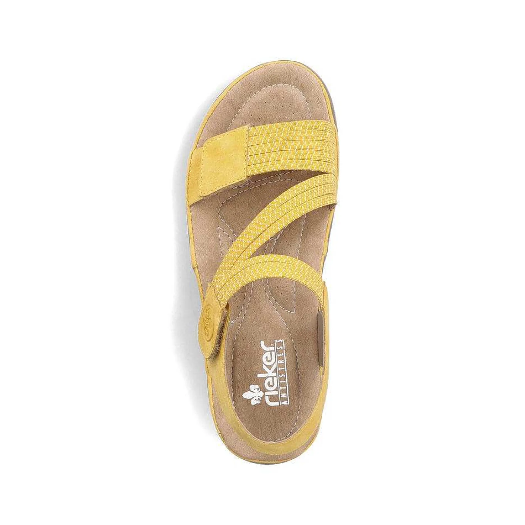 Rieker Women'S Strappy Sandals Lemon Yellow