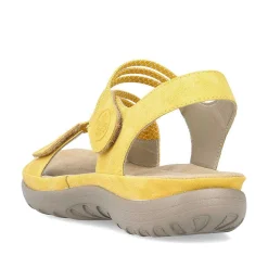 Rieker Women'S Strappy Sandals Lemon Yellow
