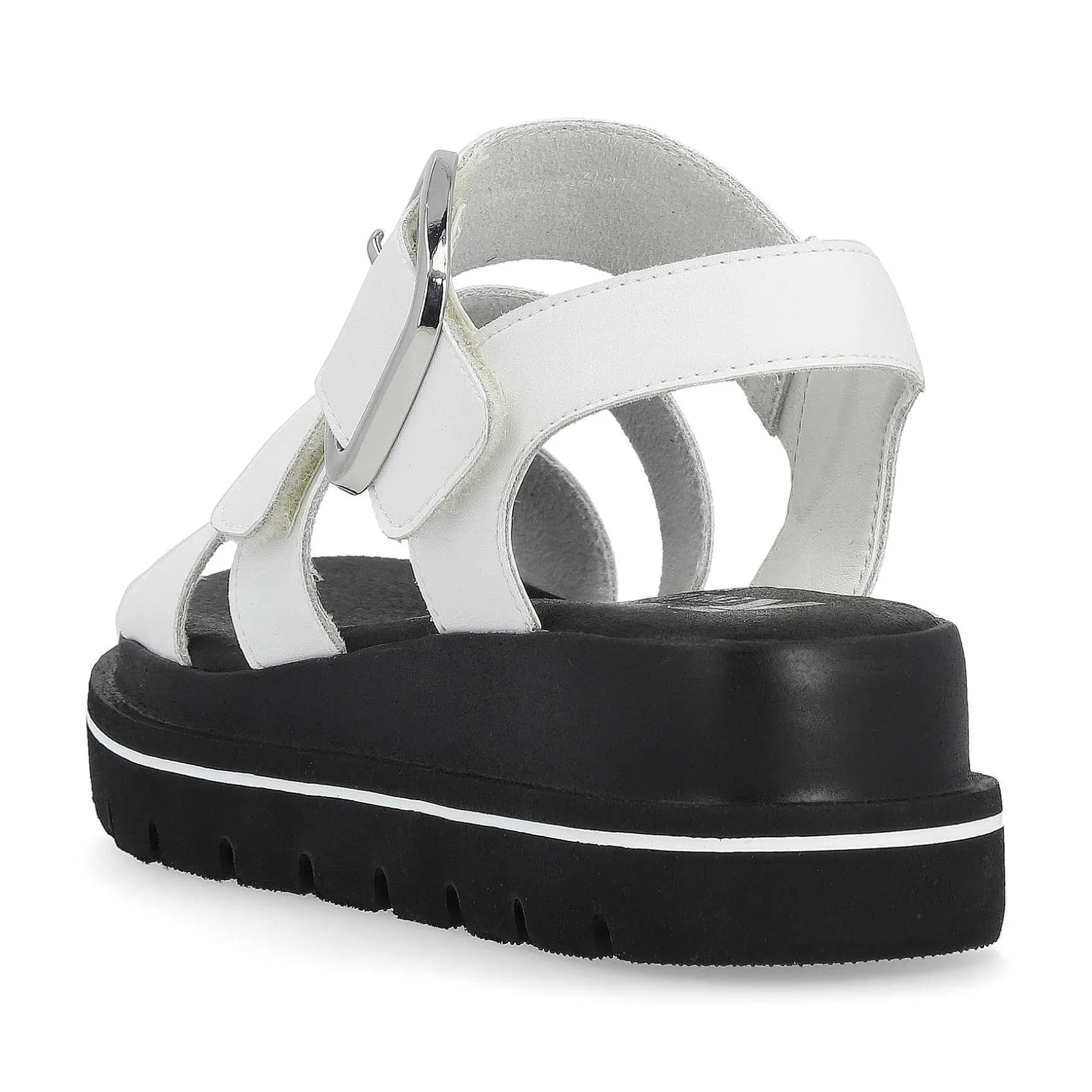 Rieker Women'S Strappy Sandals Pearl White