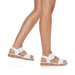 Rieker Women'S Strappy Sandals Brilliant White