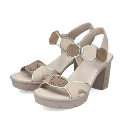 Rieker Women'S Strappy Sandals Light Beige