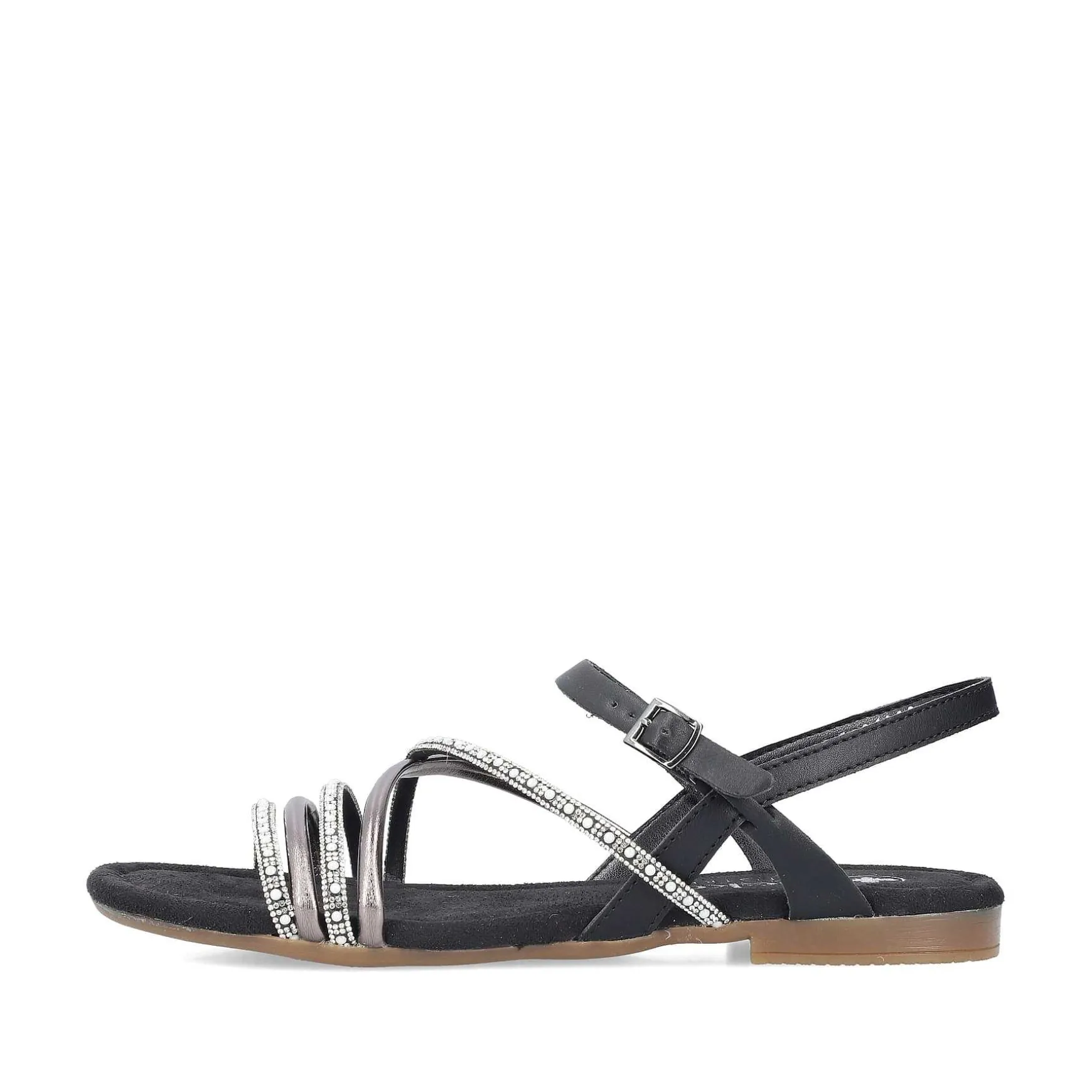Rieker Women'S Strappy Sandals Jet Black