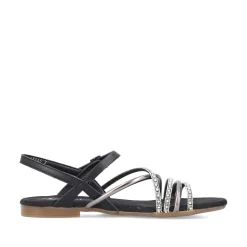 Rieker Women'S Strappy Sandals Jet Black