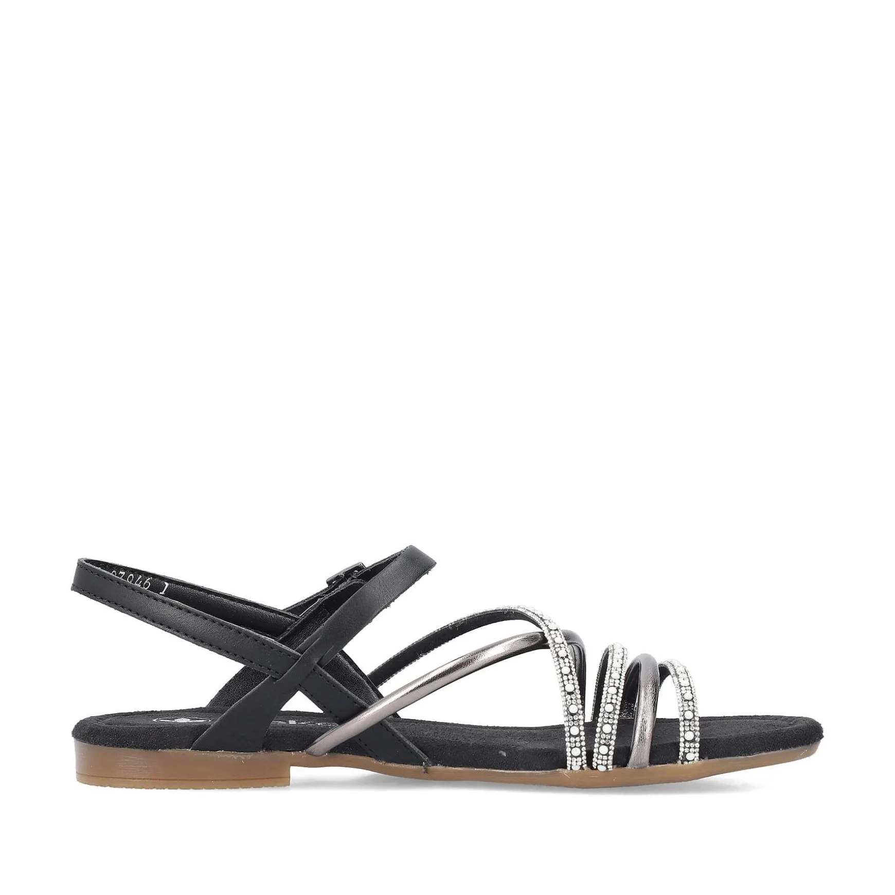 Rieker Women'S Strappy Sandals Jet Black
