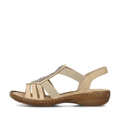 Rieker Women'S Strappy Sandals Light Brown