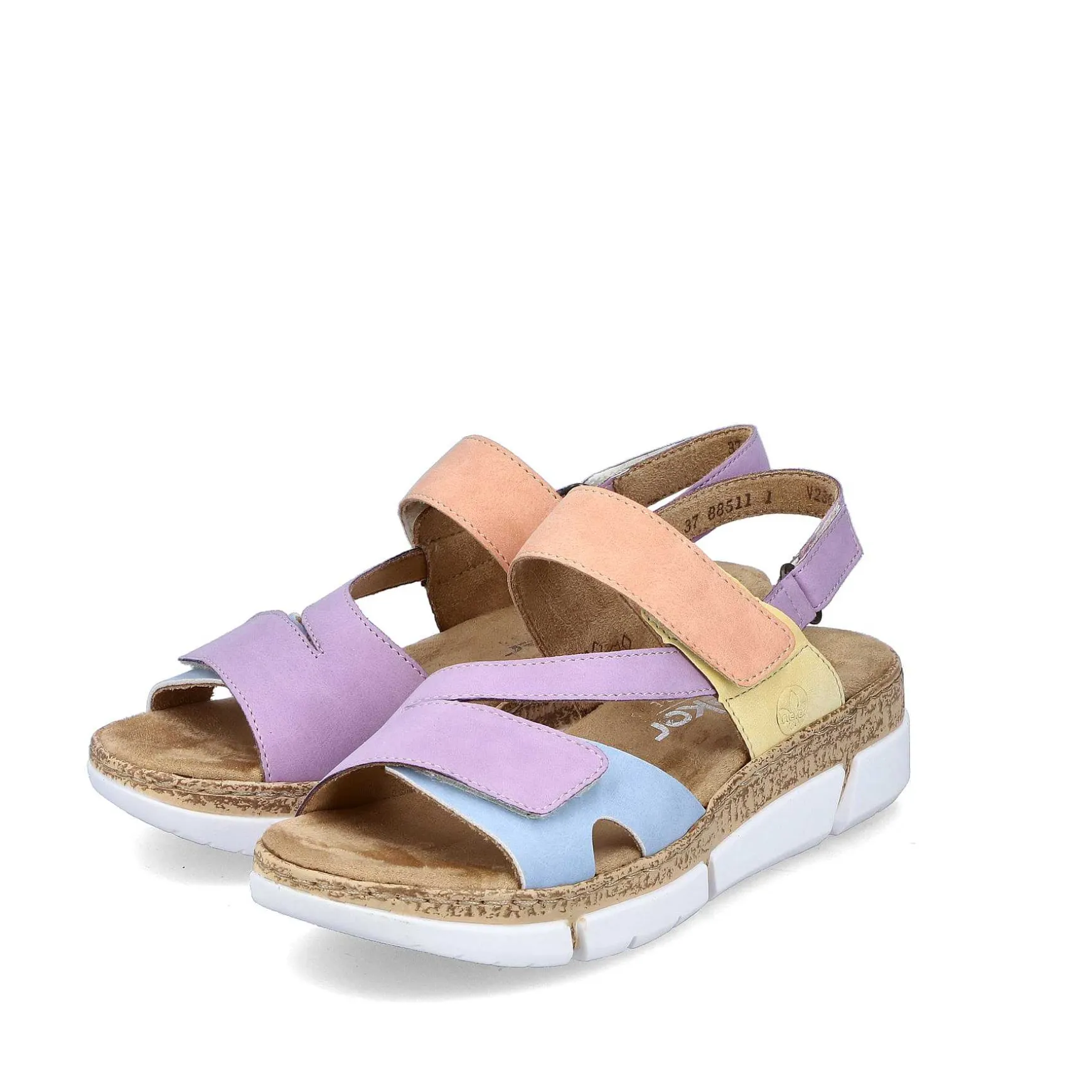 Rieker Women'S Strappy Sandals In Pastel Colors