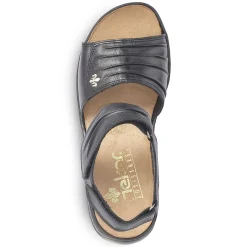 Rieker Women'S Strappy Sandals Night Black