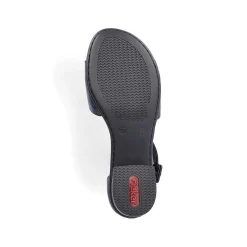 Rieker Women'S Strappy Sandals Navy Blue