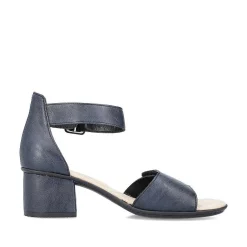 Rieker Women'S Strappy Sandals Navy Blue